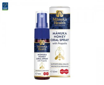 Manuka Health 蜜纽康 麦卢卡蜂蜜MGO400+蜂胶喷雾 20毫升（4岁+适用）